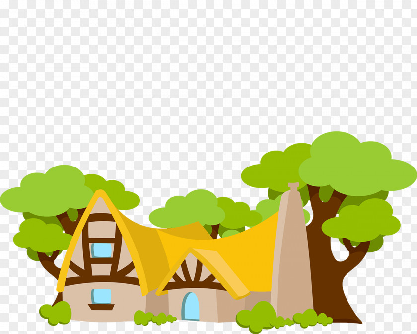 Woods House Snow White Seven Dwarfs Animation PNG