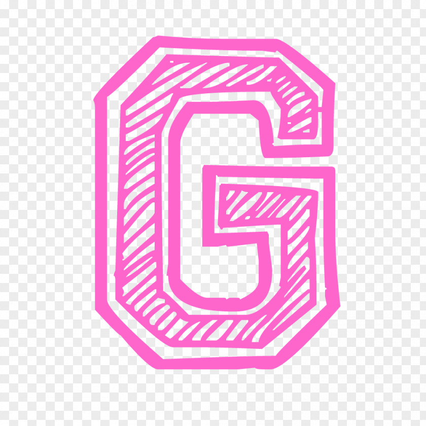 Pink Letter G. PNG