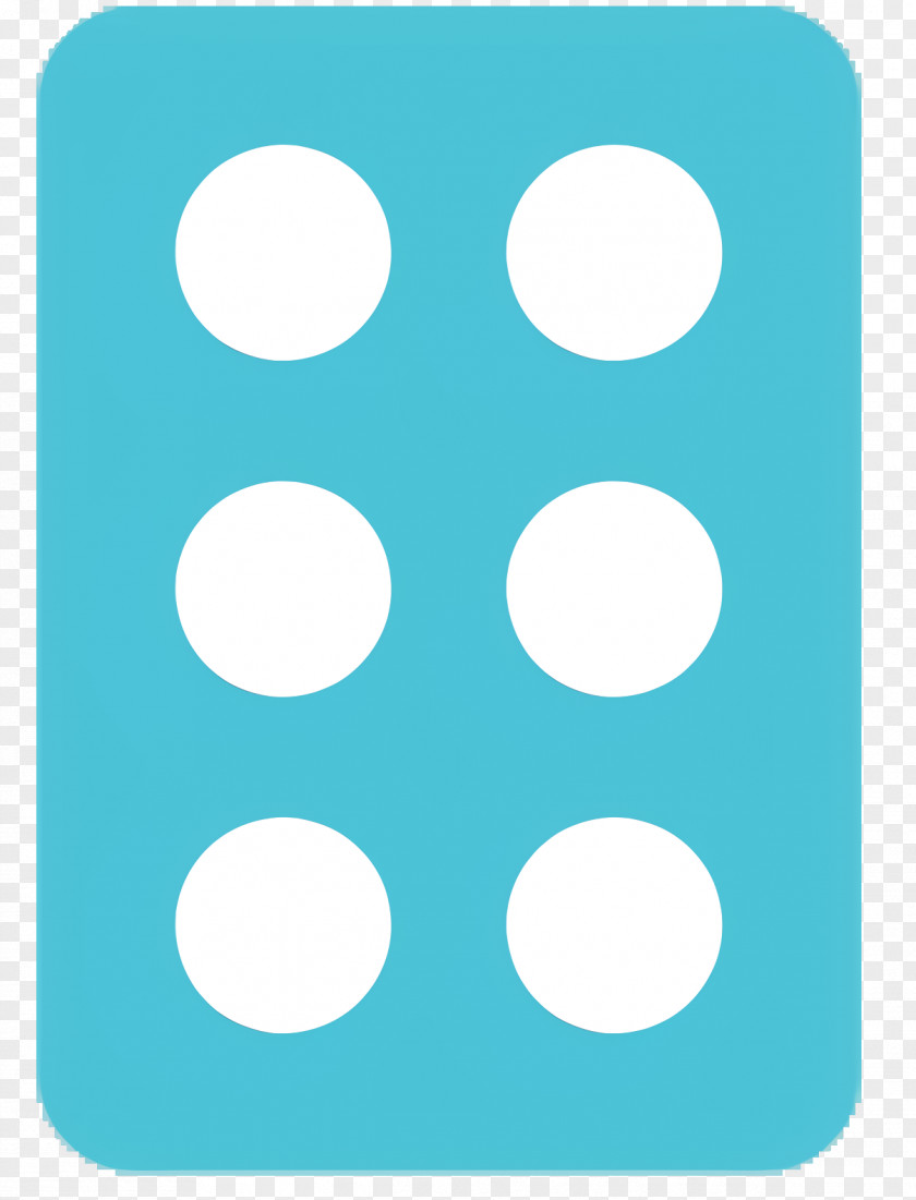 Polka Dot Teal Circle Design PNG