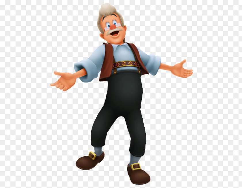 3D Villain Kingdom Hearts 3D: Dream Drop Distance Geppetto Jiminy Cricket The Fairy With Turquoise Hair Pinocchio PNG