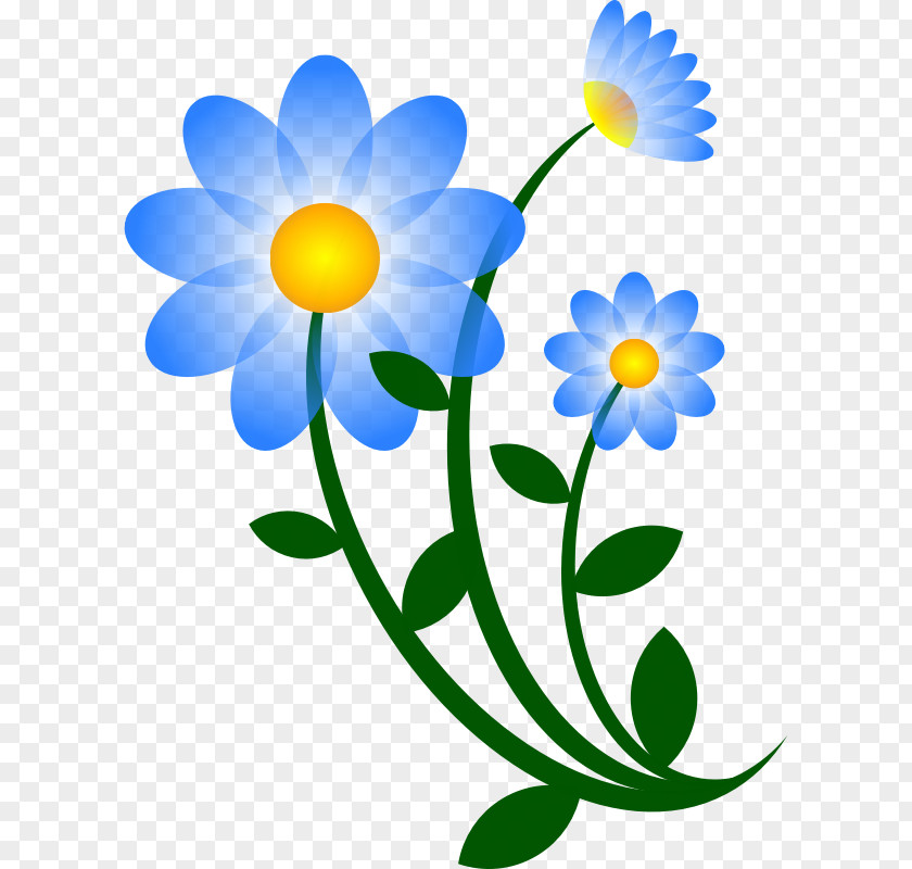 Blue Flower Clip Free Content Blog Art PNG
