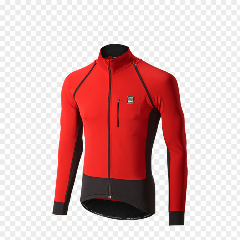 Red Jacket T-shirt Cycling Clothing Windbreaker PNG