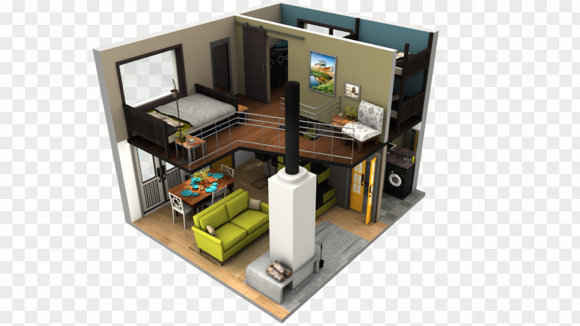 House Plan Loft Tiny Movement Interior Design Services PNG