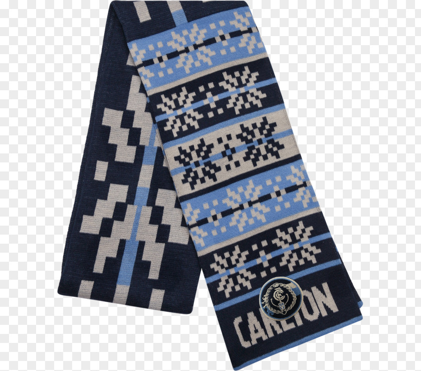 Snowflake Carlton Football Club Hawthorn Scarf Cobalt Blue Pattern PNG