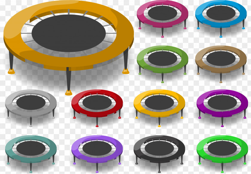 Vector Trampoline Jumping Trampolining Icon PNG