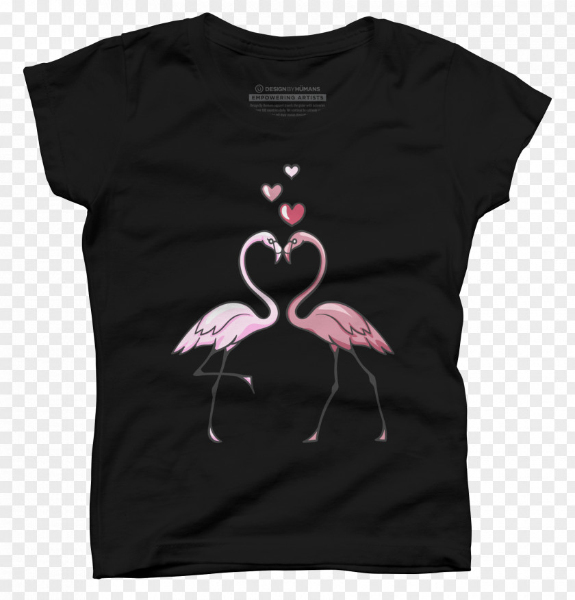 Flamingos T-shirt Milk Love Berry Dress Hoodie PNG