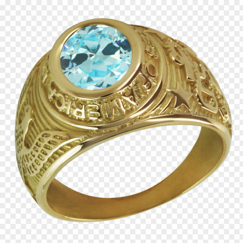 Ring Chevalière Engagement Diamond Gold PNG