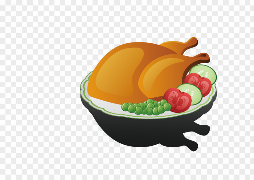 Chicken Roast Table PNG