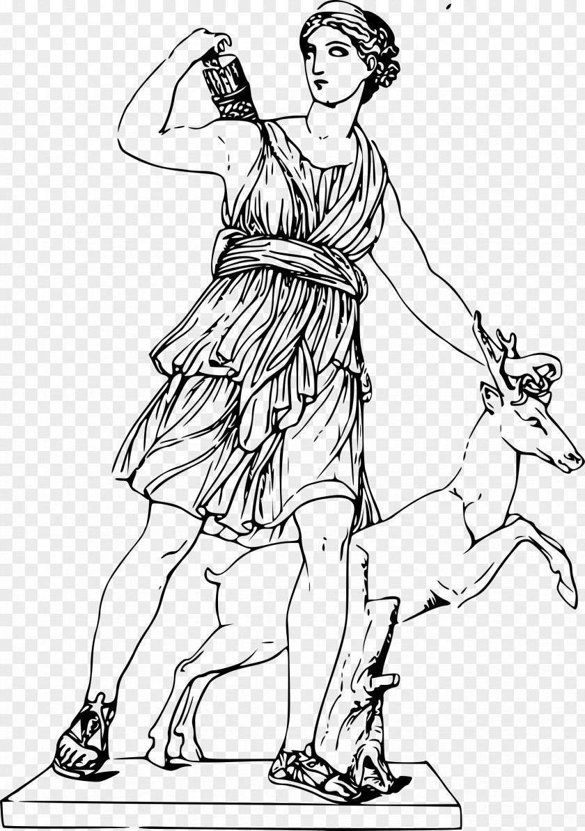 Goddess Artemis Greek Mythology Clip Art PNG