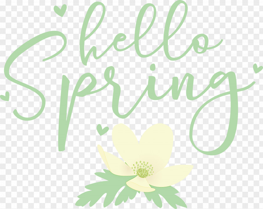 Hello Spring PNG