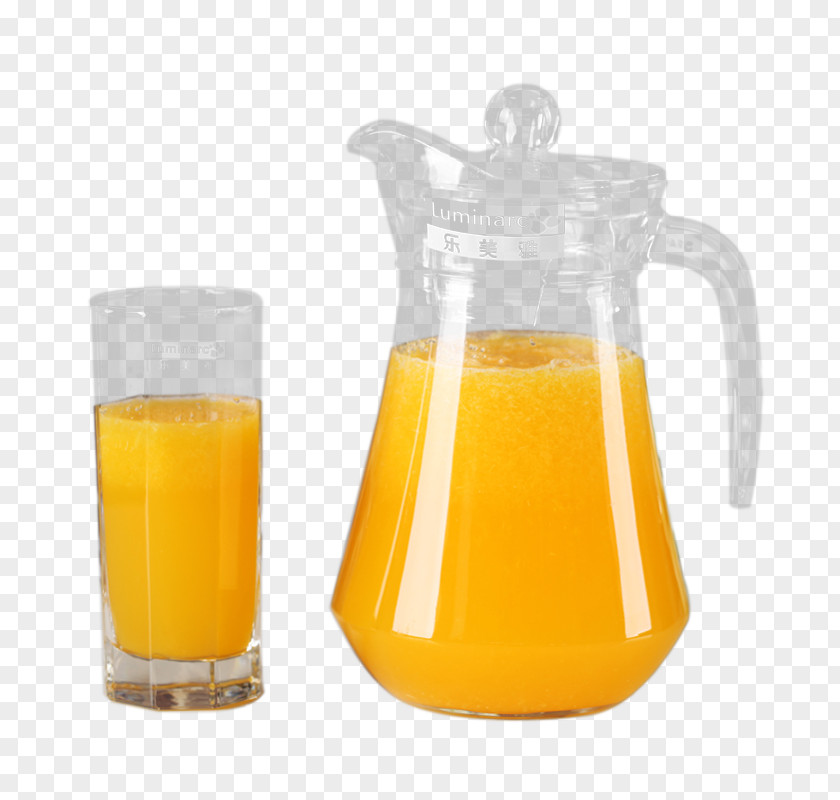 Orange Tie Pot,Juice Bar Pot,Tie Pot And Cups Juice Jug Drink Pitcher PNG