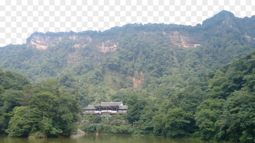 Qingcheng Mountain Scenery Dujiangyan City Jiuzhaigou Mount Huanglong Famous Mountains In Taoism PNG