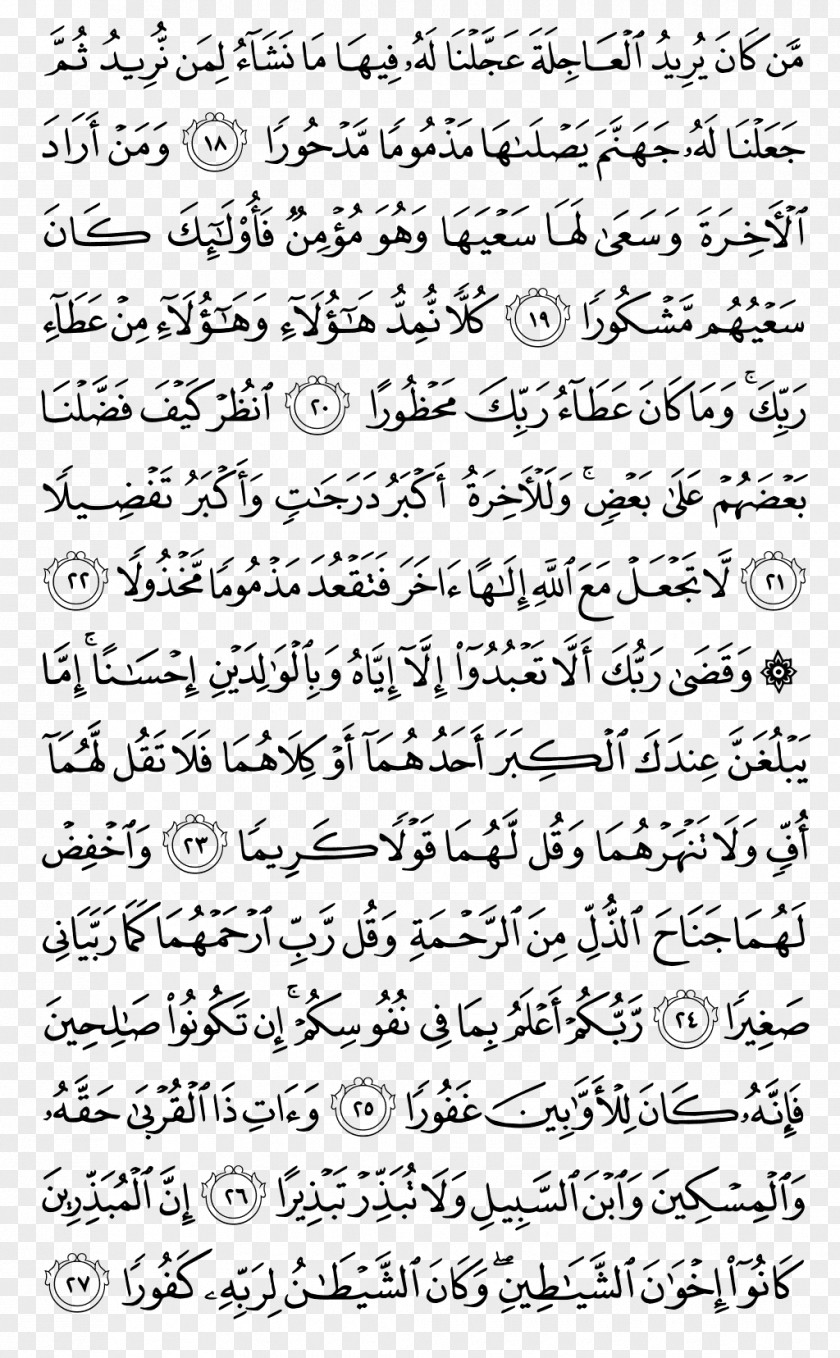 Quran Kareem Noble Al-Isra Ayah Surah PNG