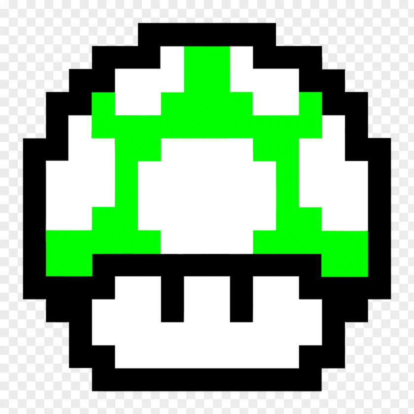 8 BIT Super Mario Bros. Edible Mushroom Video Game PNG