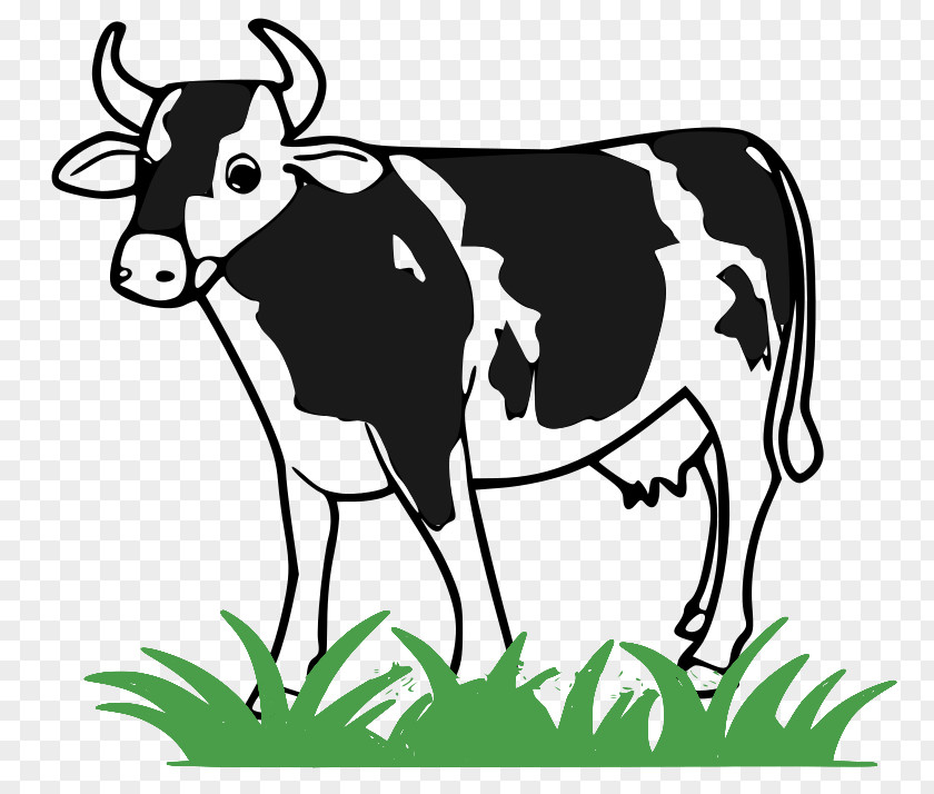 Cow Holstein Friesian Cattle Milk Dairy Livestock Clip Art PNG