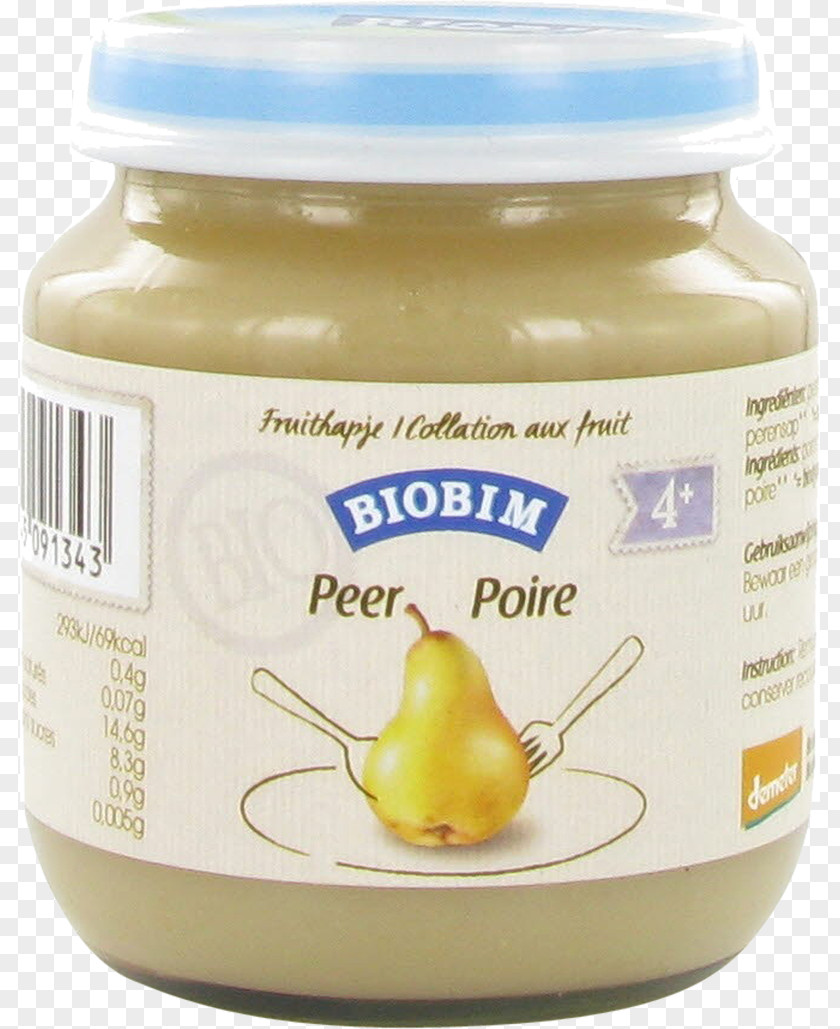 Drinks In Kind Organic Food Baby BIOBIM Peer 4 Maanden Demeter 125G Biobim Crème De Légumes Appel PNG