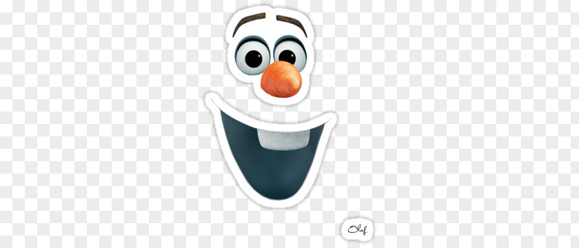 Face Olaf Snowman Drawing Template PNG
