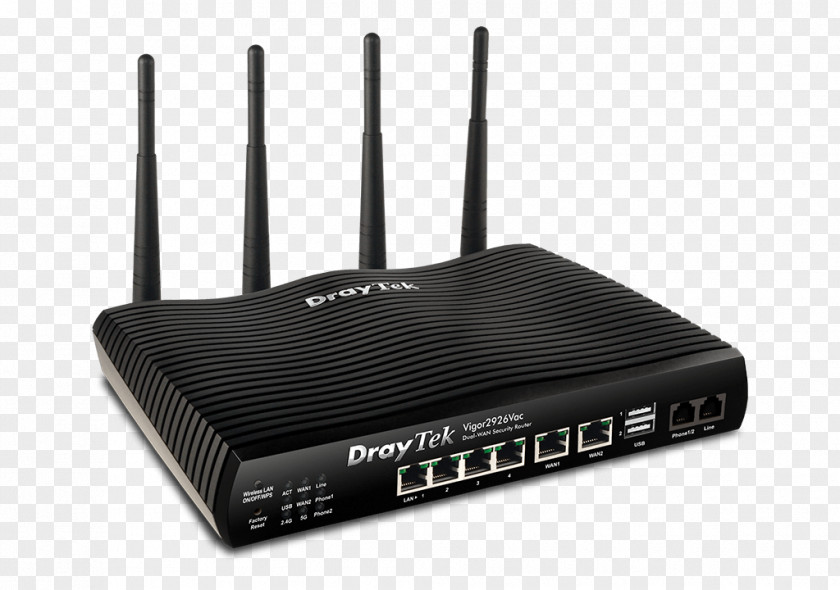 Network Security Guarantee DrayTek Wireless Router Wide Area DSL Modem PNG