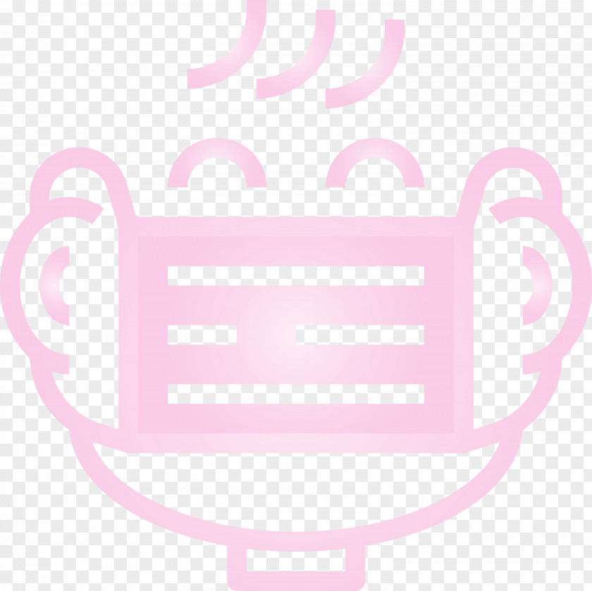 Pink Line Sticker Drinkware PNG