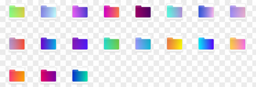 Rainbow Gradient Directory MacOS PNG