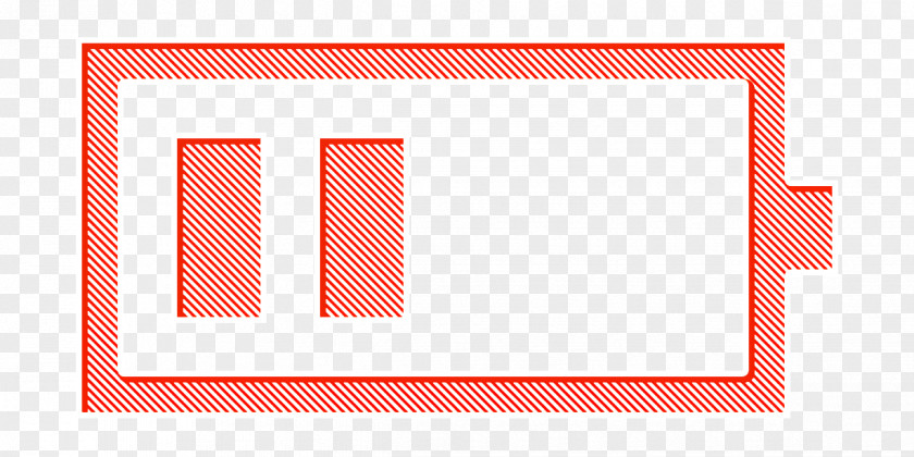 Rectangle Red Battery Icon Charge Energy PNG