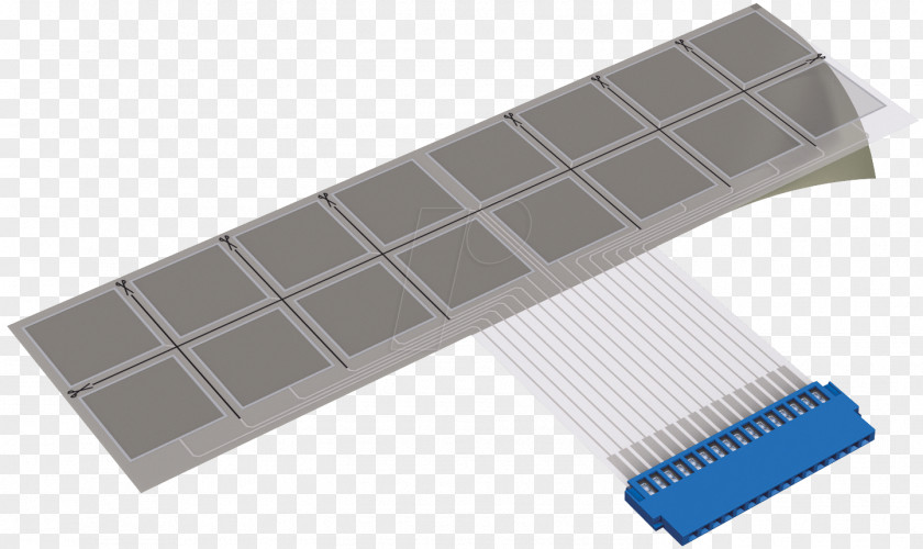 Shopping Cart Membrane Keyboard Capacitive Sensing Foil Material PNG