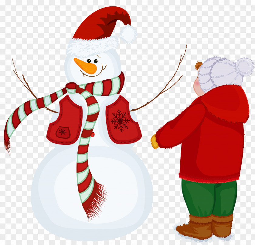 Transparent Snowman And Kid Clipart Clip Art PNG