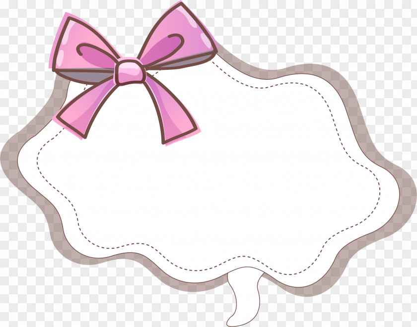 Bow Border Shoelace Knot Ribbon PNG