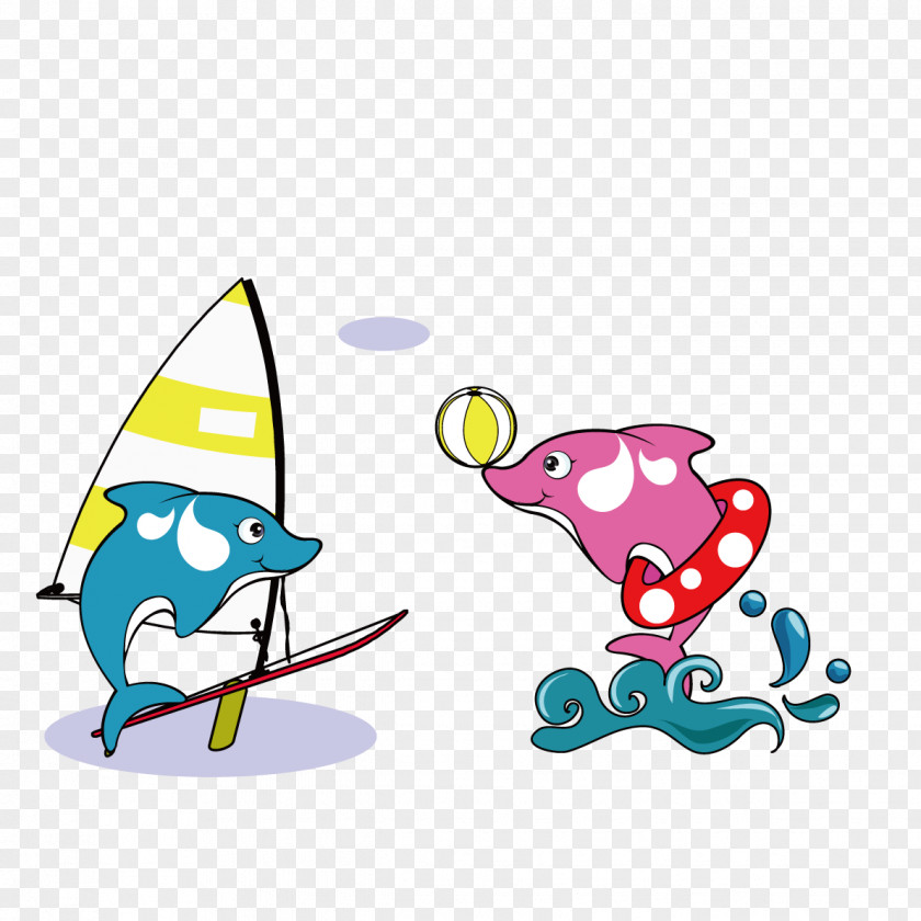 Play Ball Cartoon Whale Illustration PNG