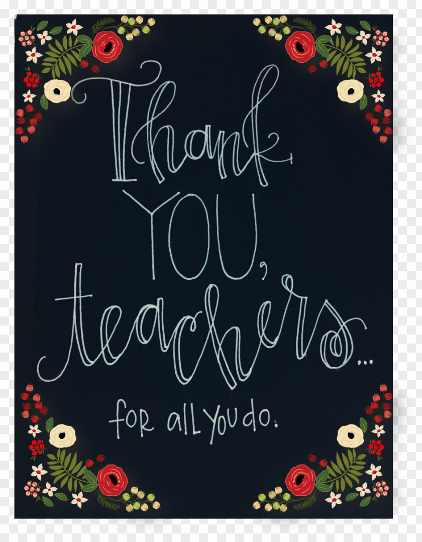 Teacher Day English Institute Flower Floral Design Text PNG
