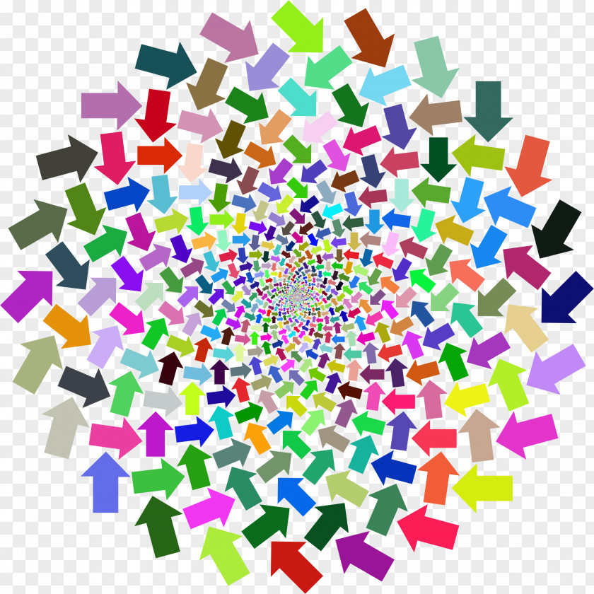 Concentric Vortex Optical Illusion Clip Art PNG