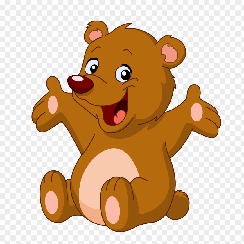 Happy Little Bear PNG little bear clipart PNG