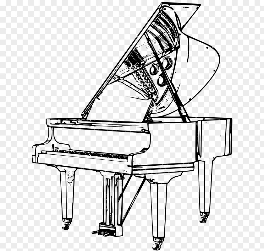 Piano Grand Drawing Musical Instruments Clip Art PNG