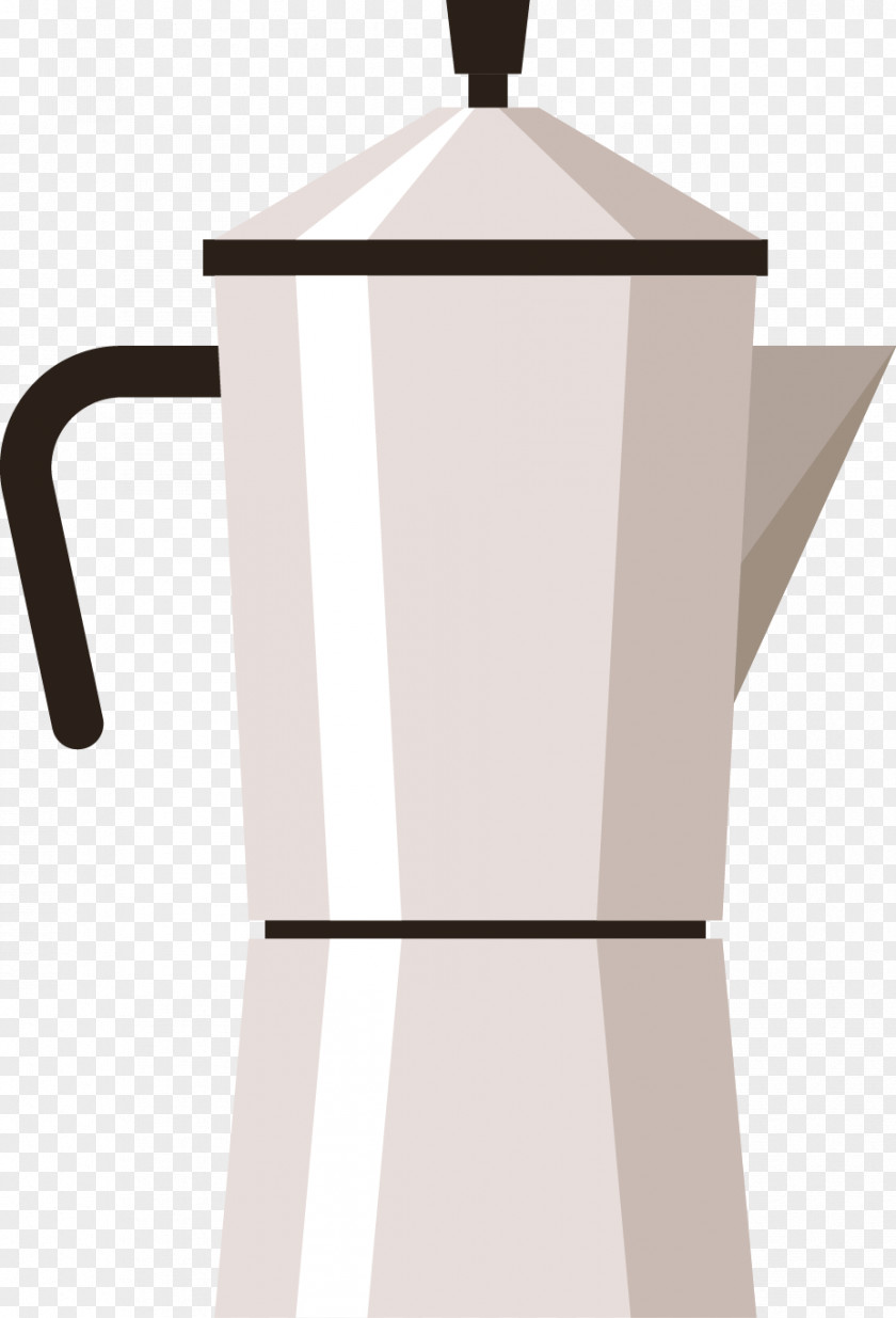 Simple Coffee Pot Vector Material Coffeemaker Moka Kettle PNG