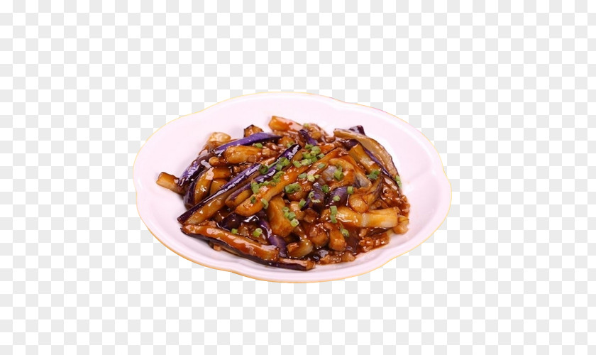 Delicious Eggplant And Pork Chinese Cuisine Braising Fried With Chili Sauce Dish PNG