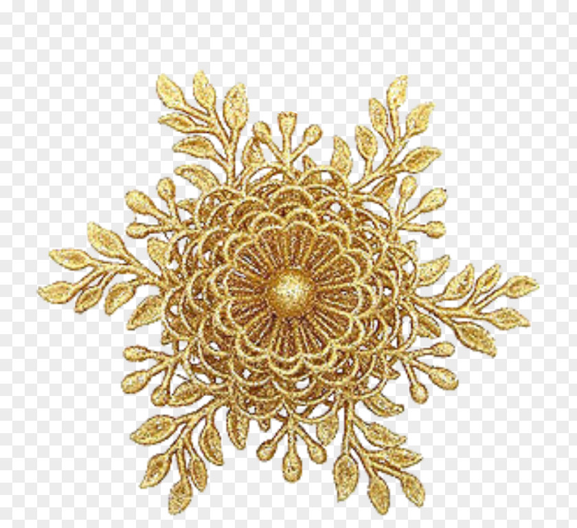 Gold Christmas Ornament Jewellery Pandora Flower PNG