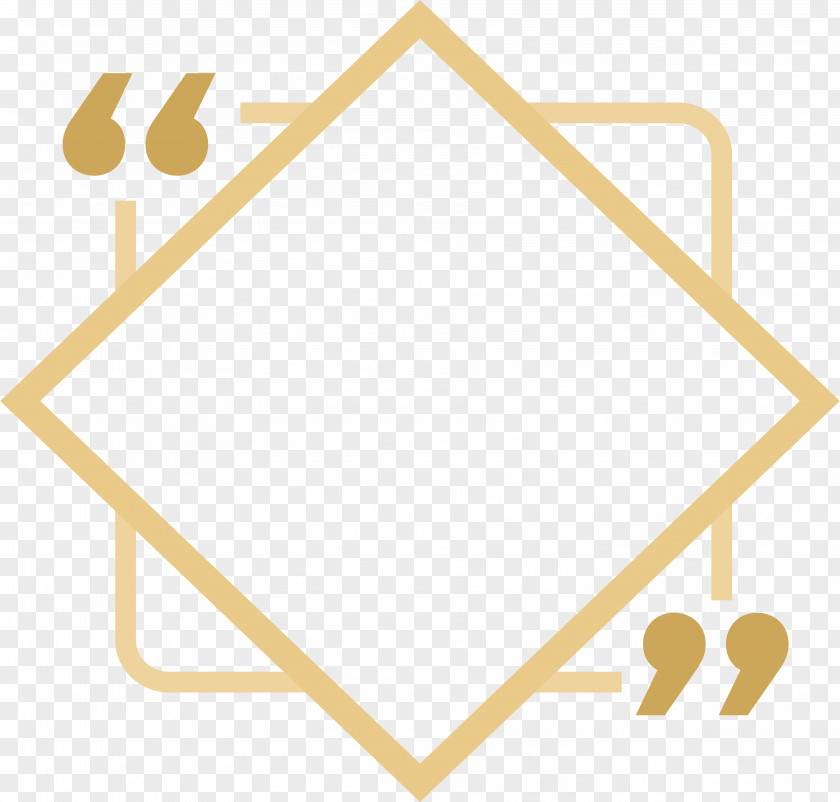 Khaki Rhombus Title Box Graphic Design PNG