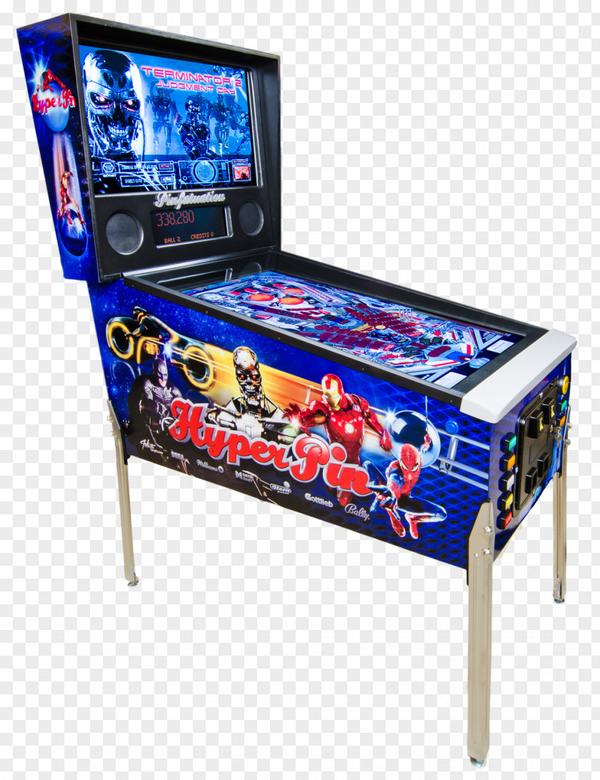 Upright And Just Visual Pinball Arcade Game Tron Ms. Pac-Man PNG