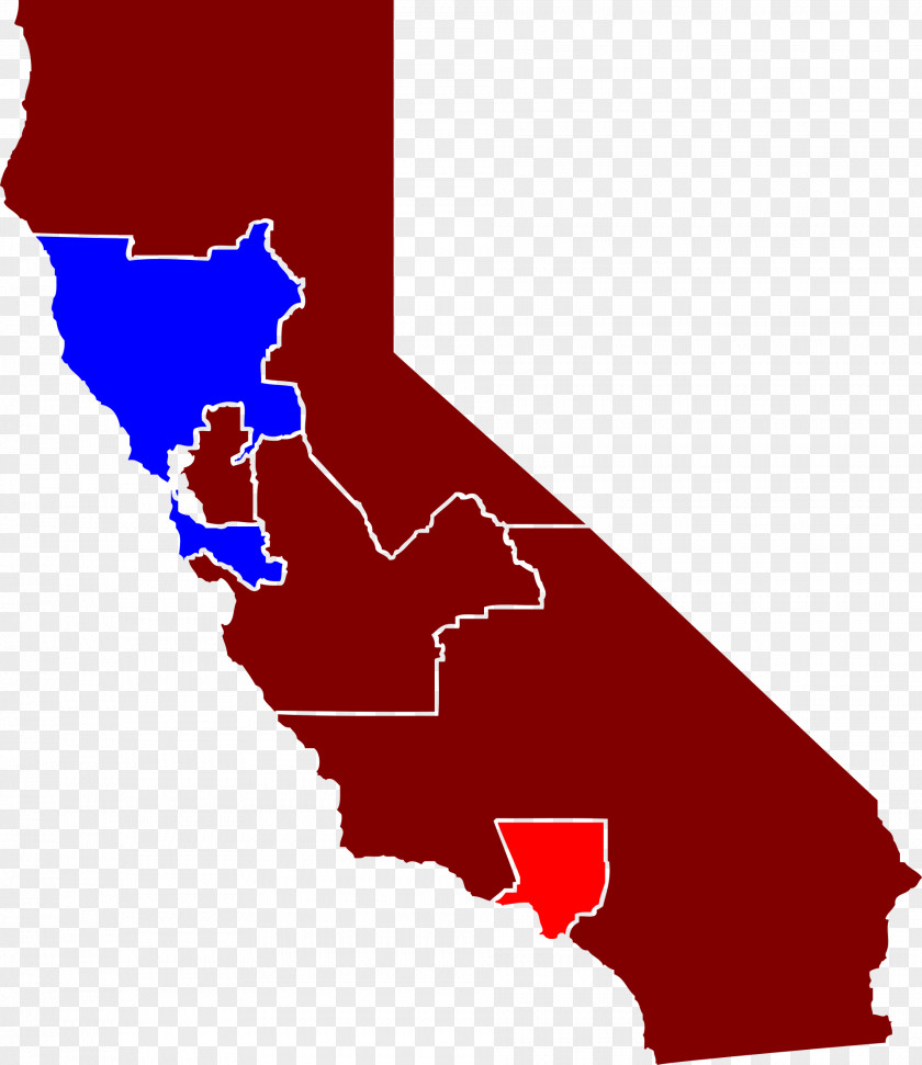 40% California Vector Map PNG