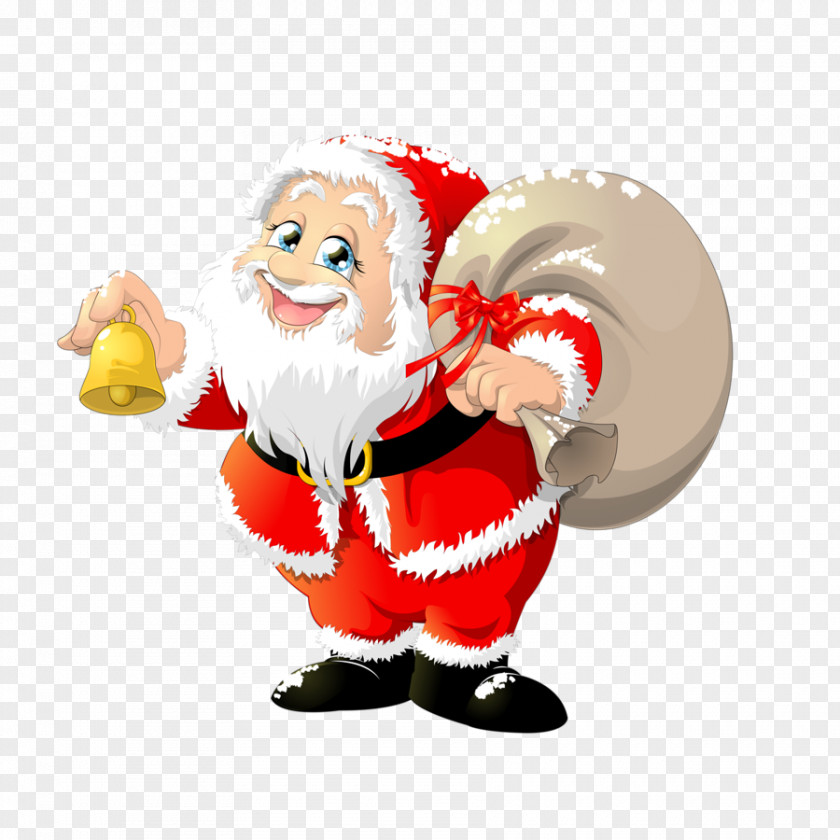 After Christmas Shopping Santa Claus Gift Wrapping Day Pillow PNG