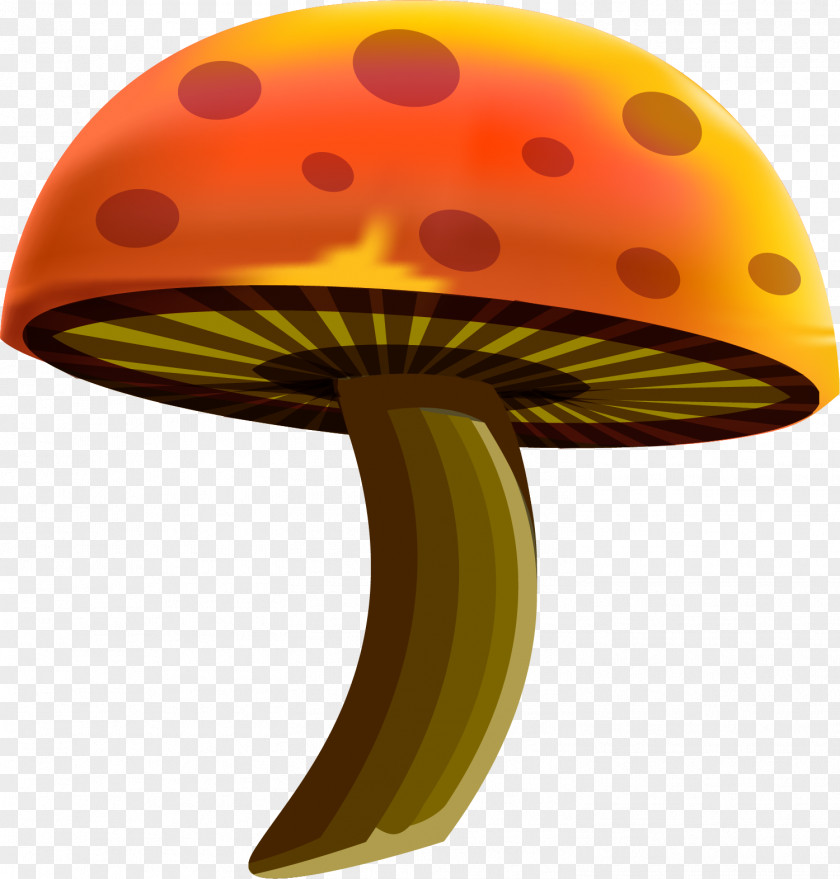 Cartoon Yellow Mushroom Drawing PNG