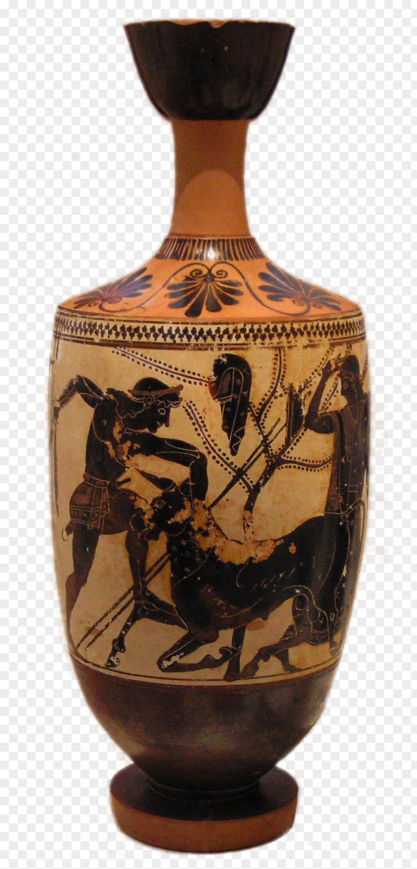 Greece Pottery Of Ancient Lekythos Vase PNG
