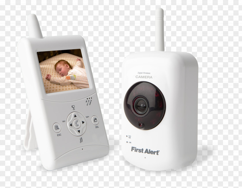 Camera First Alert DWB-740 Indoor 2.5-Inch LCD Monitor 2.4-Gigahertz Closed-circuit Television Wireless Security Surveillance Baby Monitors PNG
