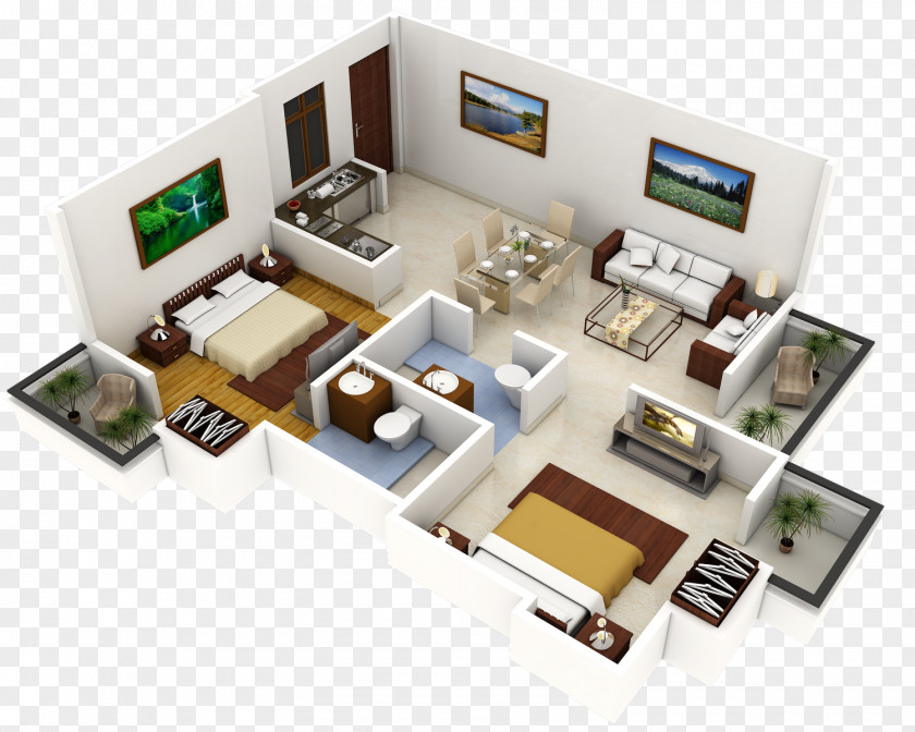 Furniture Floor Plan Interior Design Services 3D House PNG