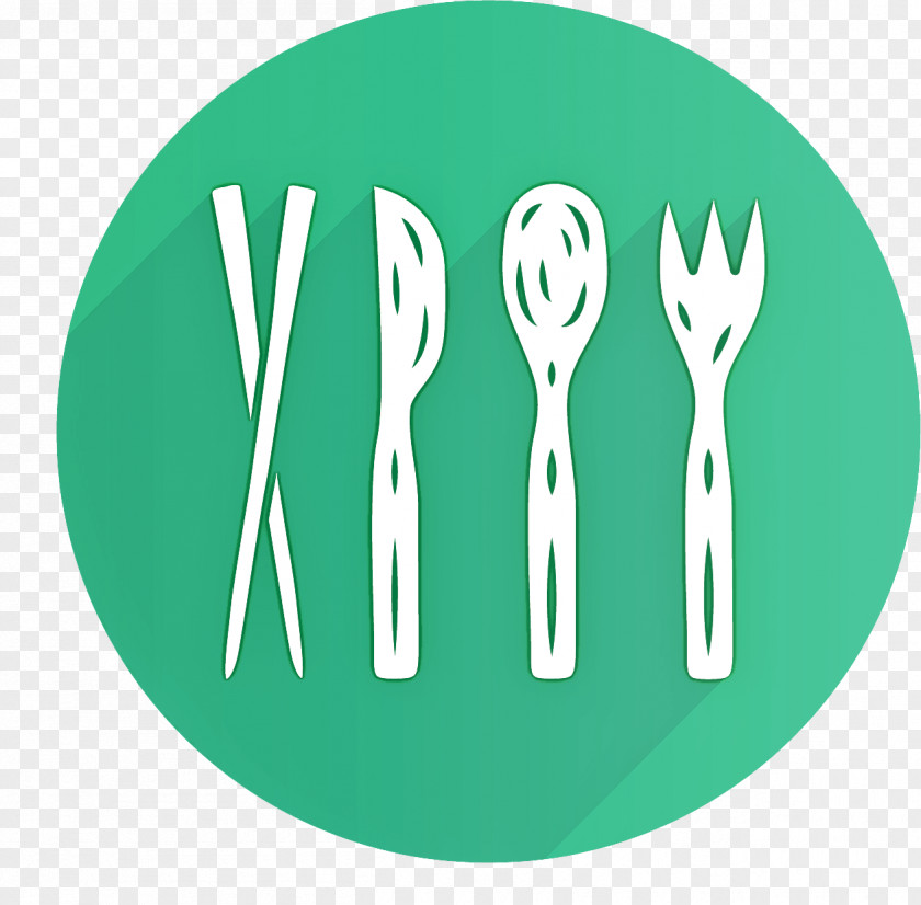 Logo Tool Green Cutlery Fork Dishware Tableware PNG