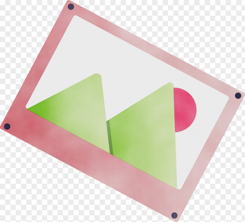 Pink Triangle Technology Paper Product PNG
