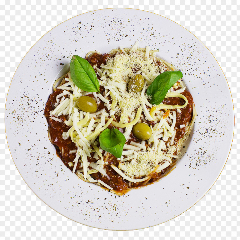 Spaghetti Vegetarian Cuisine Recipe Dish Food PNG