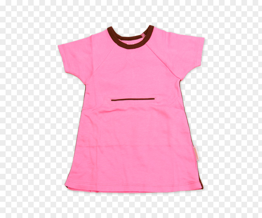 T-shirt Shoulder Sleeve Dress Pink M PNG