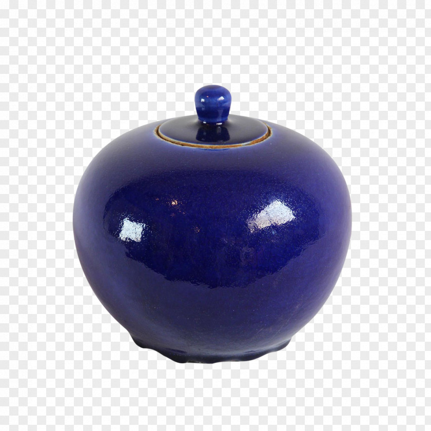 Vase Product Design Cobalt Blue PNG