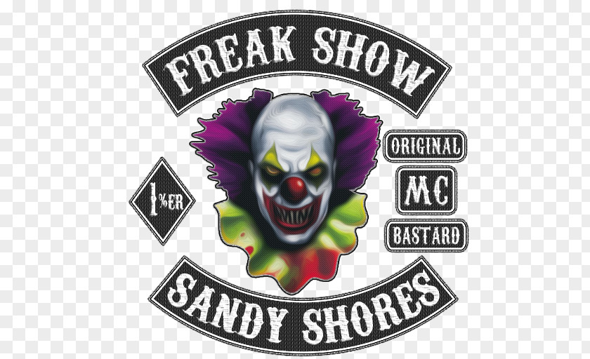 Freak Show Paper Clown Logo Font PNG